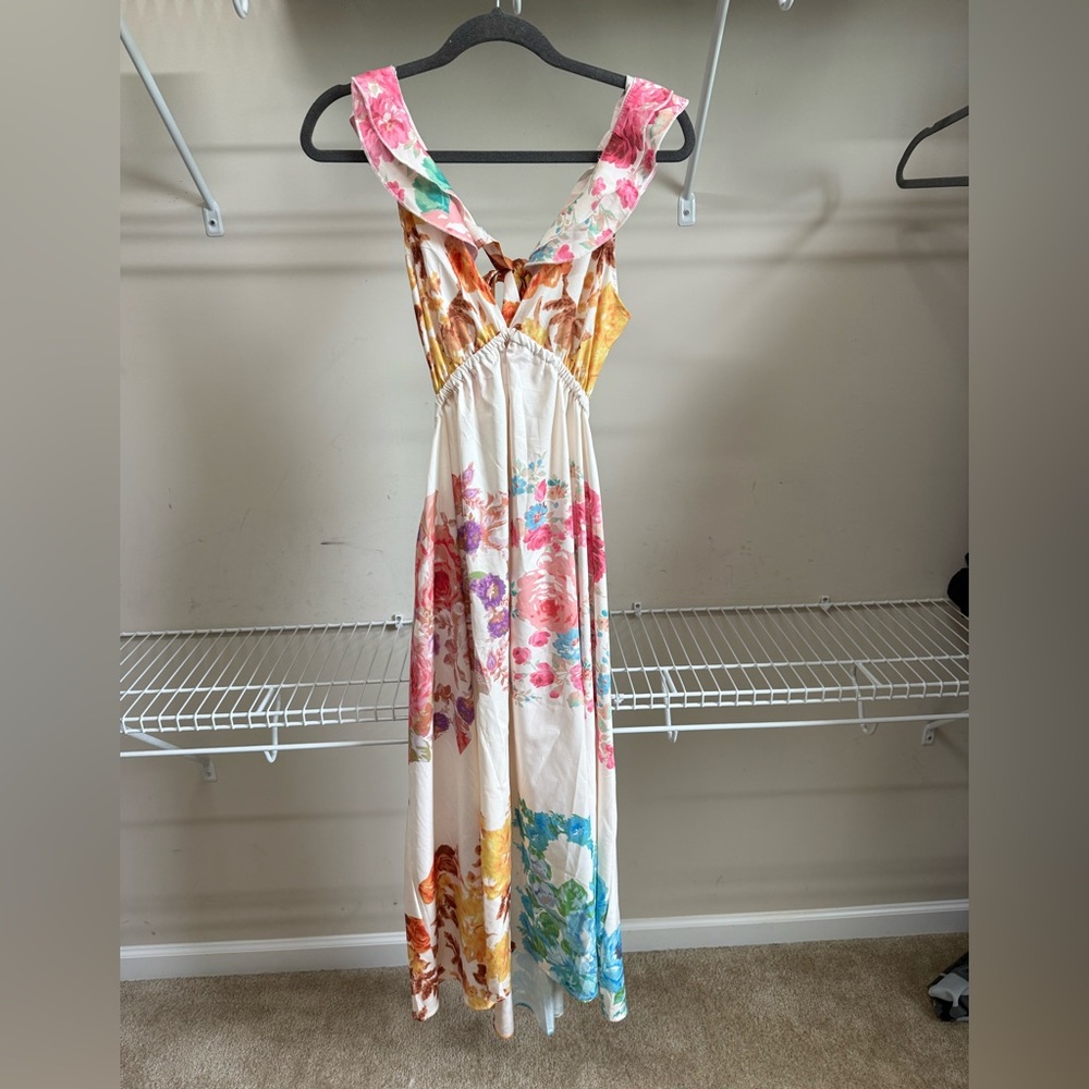 Floral Multicolor Maxi Dress